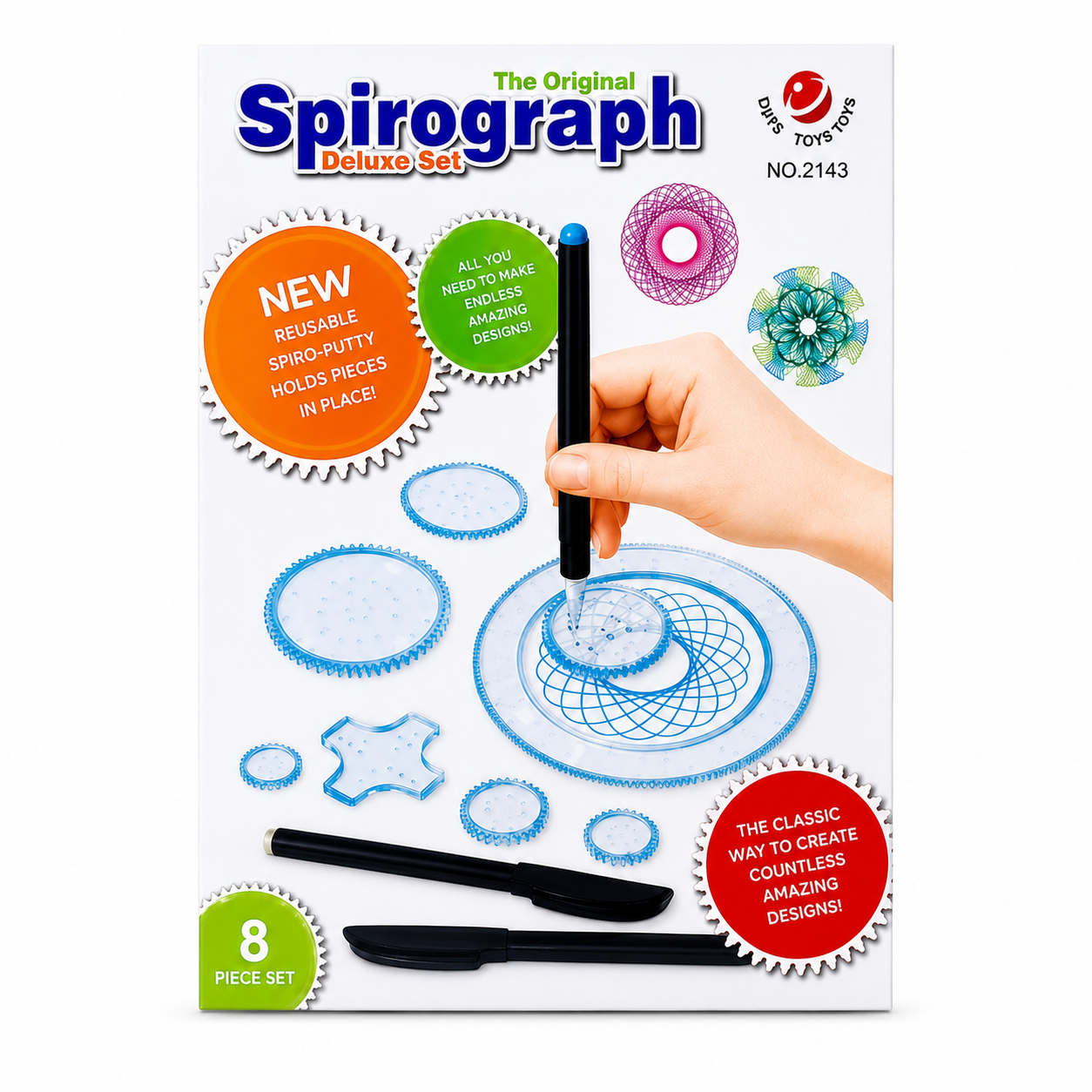 Spirograph Drawing Deluxe Set for Kids