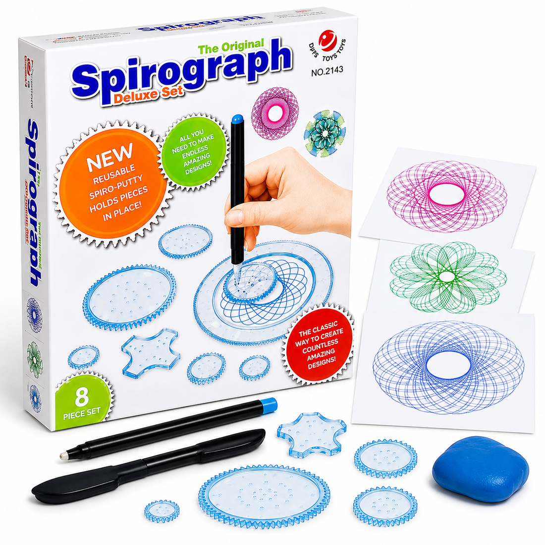 Spirograph Drawing Deluxe Set for Kids