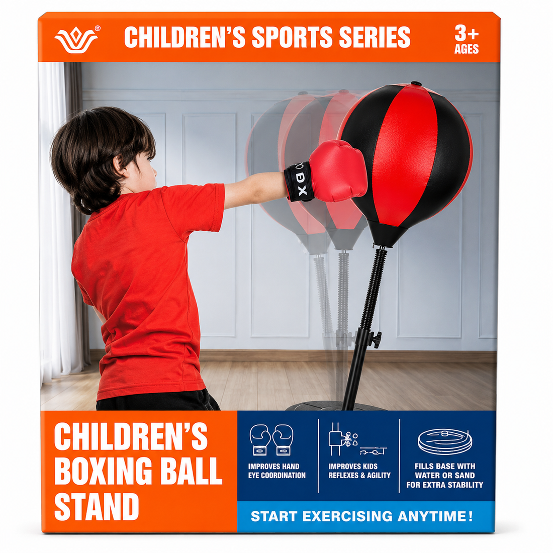 Kids Boxing Ball Stand Training Set