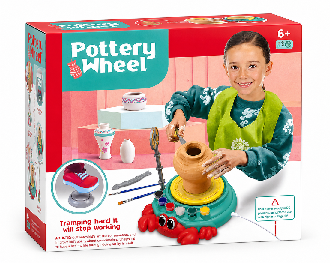 Create Beautiful Clay Art with the Pottery Wheel Set!
