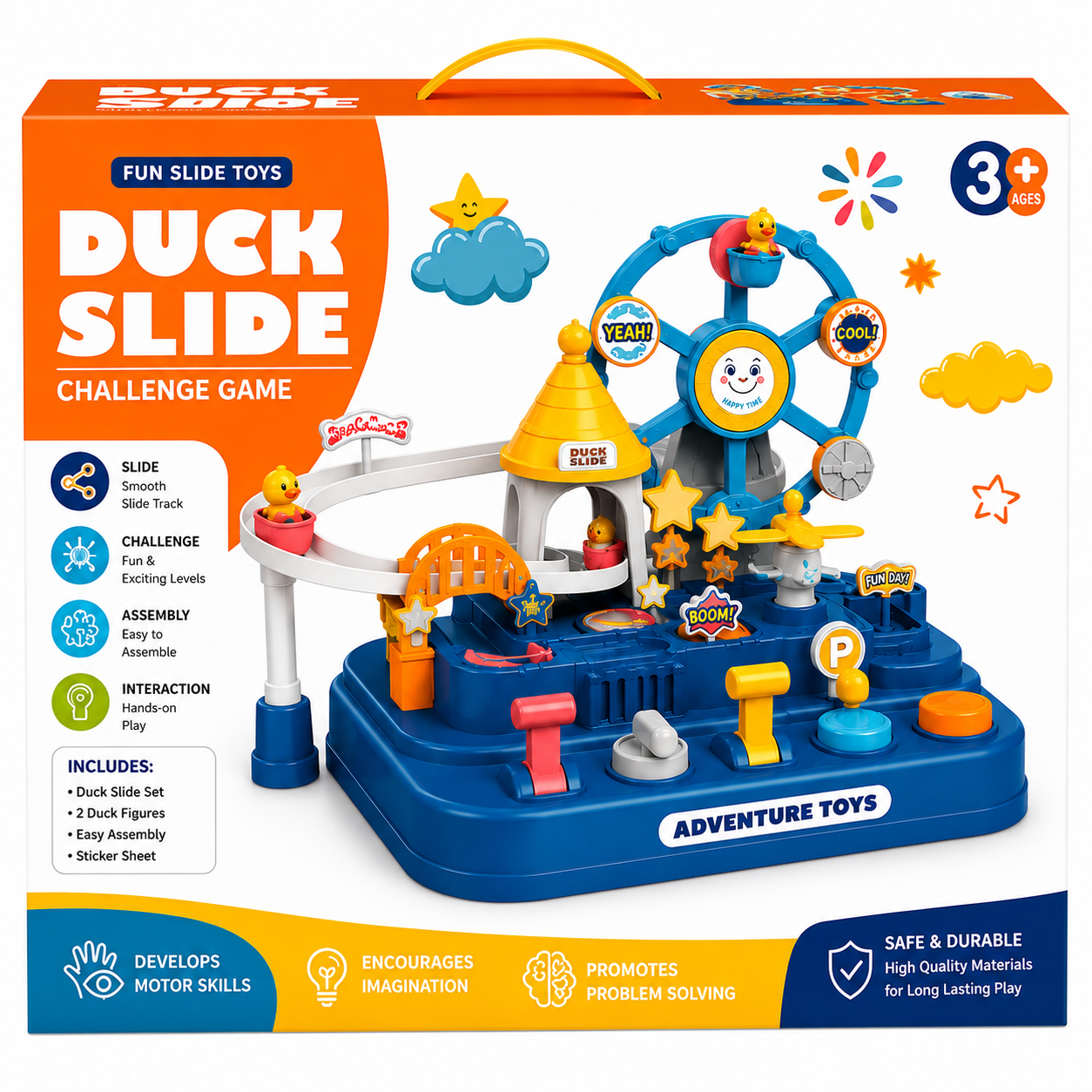 Watch the Ducks Climb & Slide with Endless Fun!