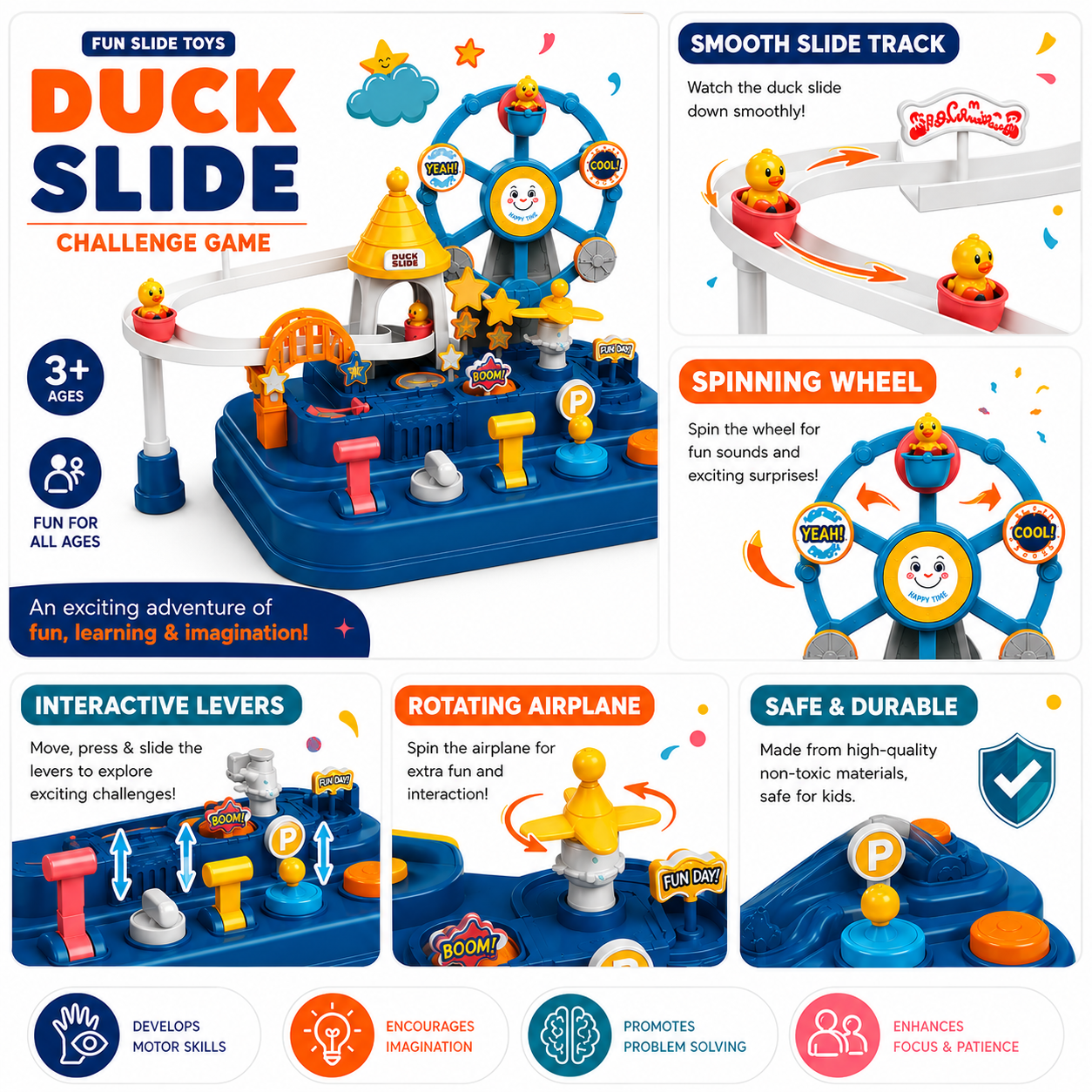 Watch the Ducks Climb & Slide with Endless Fun!