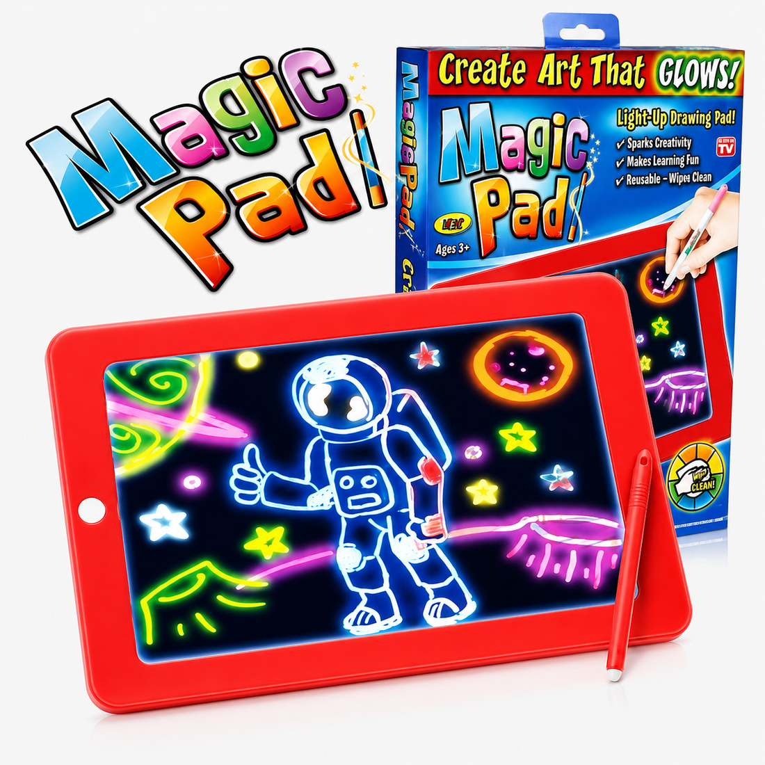 Magic Glow Drawing Pad for Kids