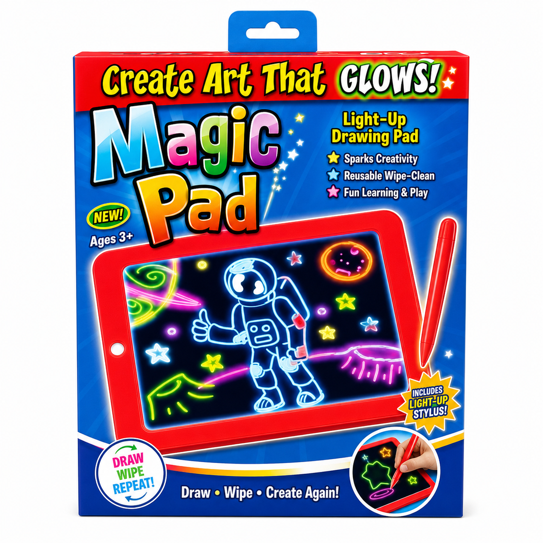 Magic Glow Drawing Pad for Kids