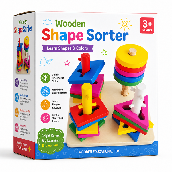 Montessori Shape Sorter Puzzle Board