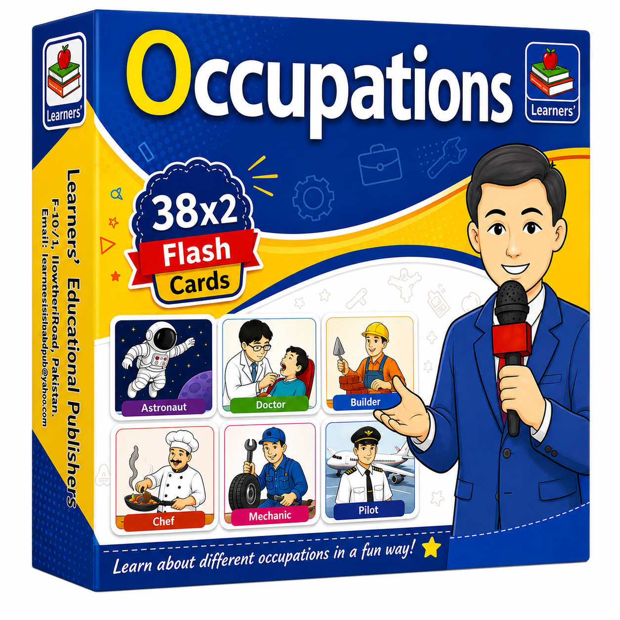 Occupations Flash Cards for Kids (38x2) — 40 chars
