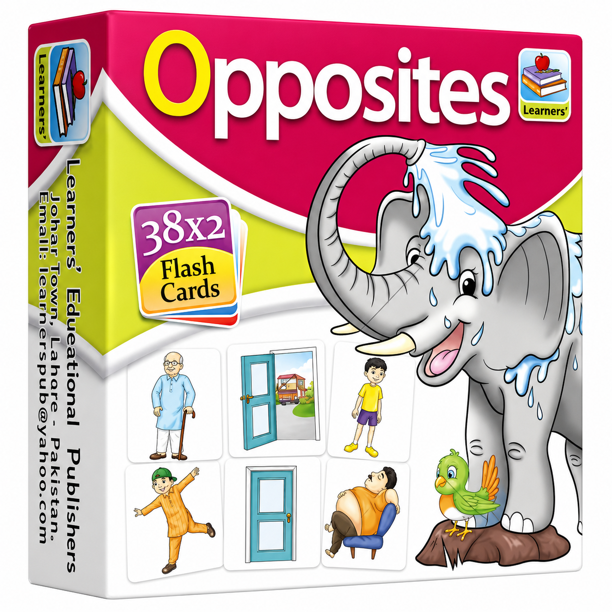 Kids Opposites Learning Flash Cards