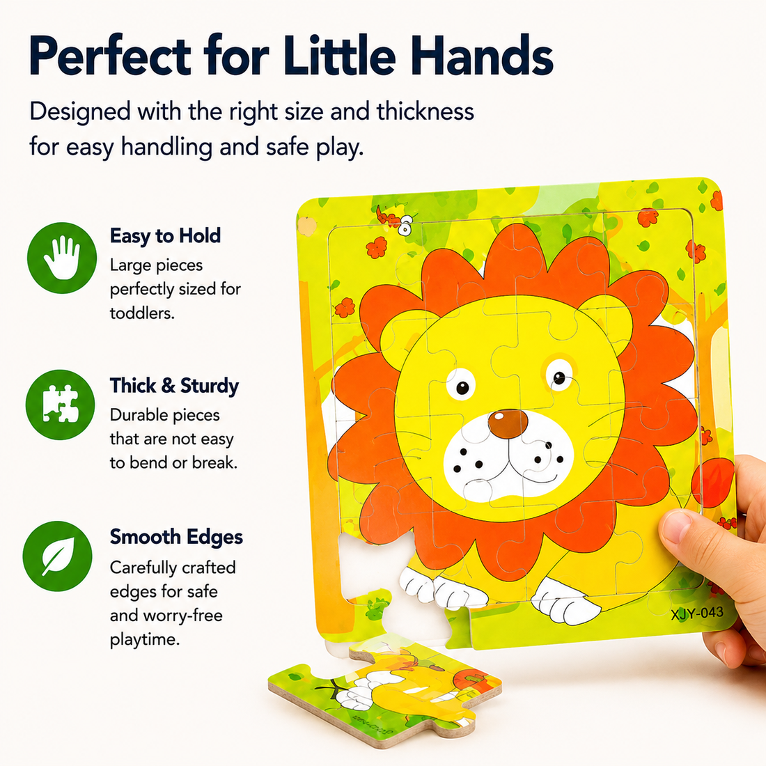 Wooden Kids Puzzle Set – 24 Educational Jigsaw Boards
