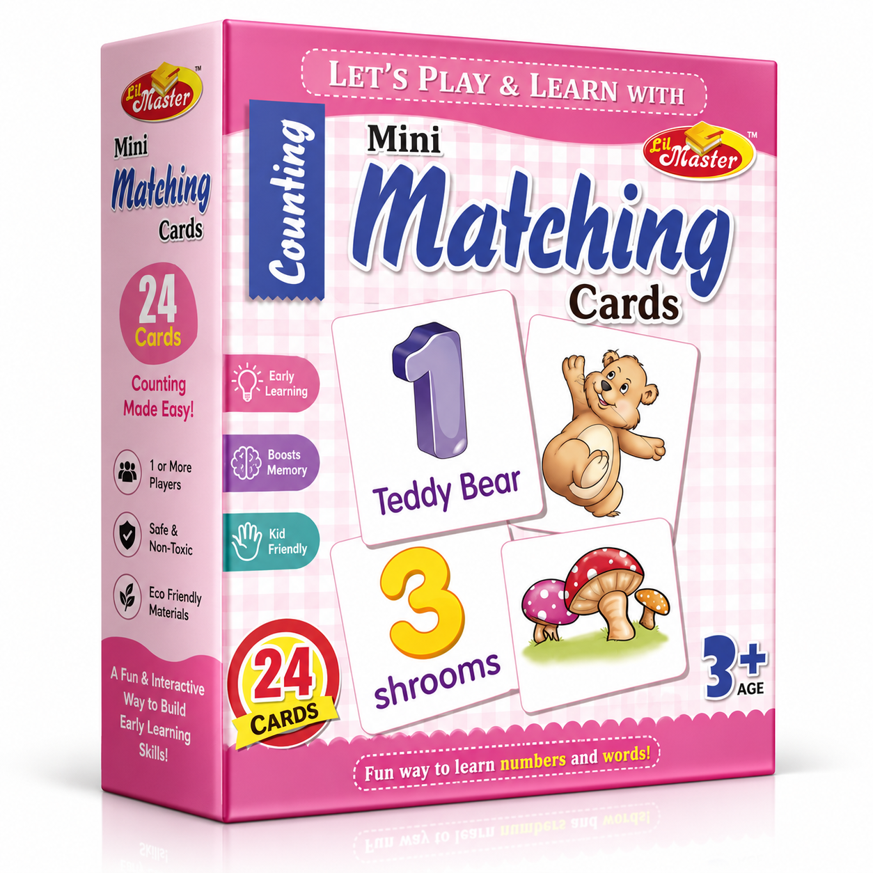 Mini Counting Matching Cards - 24 Cards