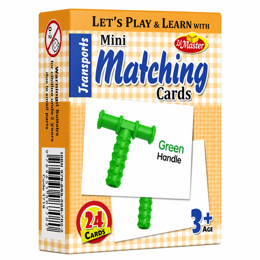 Mini Transport Matching Cards Learning Game Set