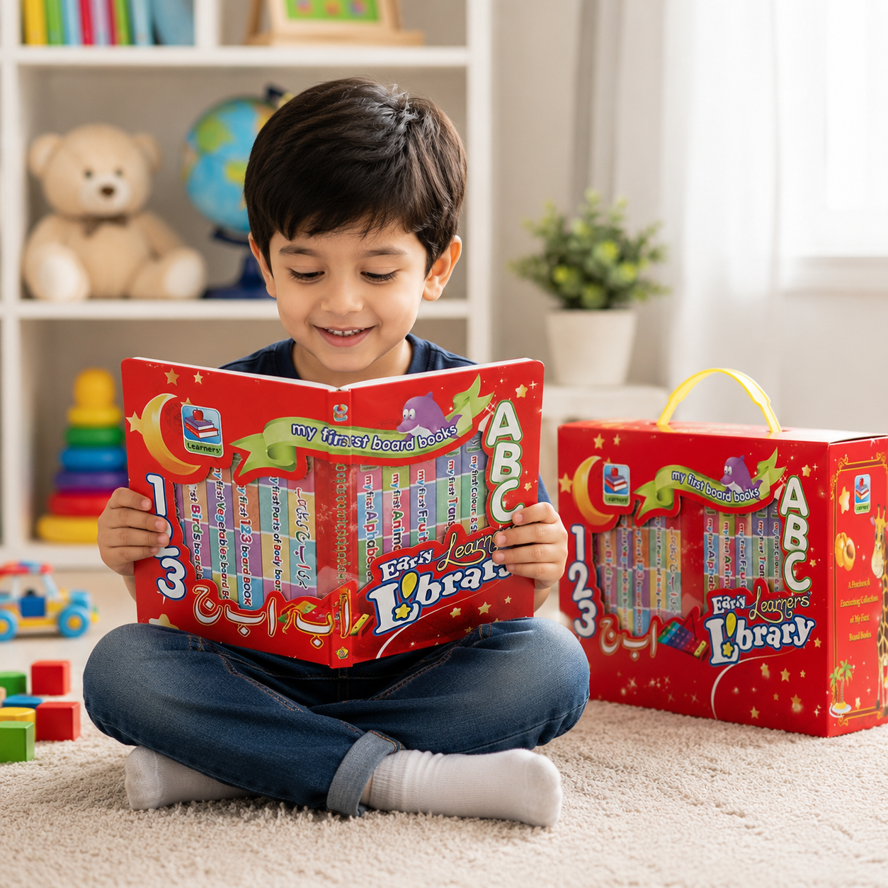 abc 123 board books library for toddlers and kids