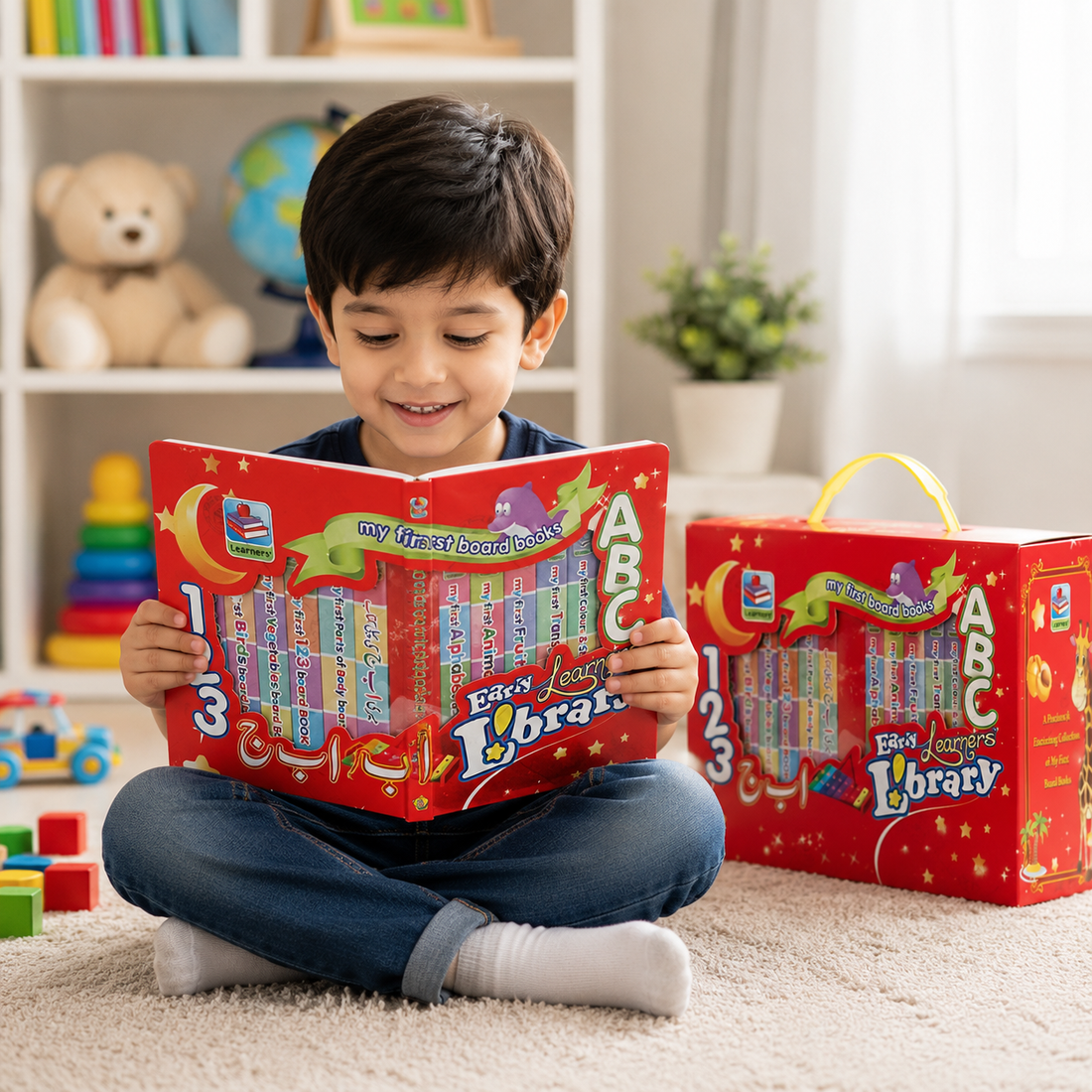 abc 123 board books library for toddlers and kids