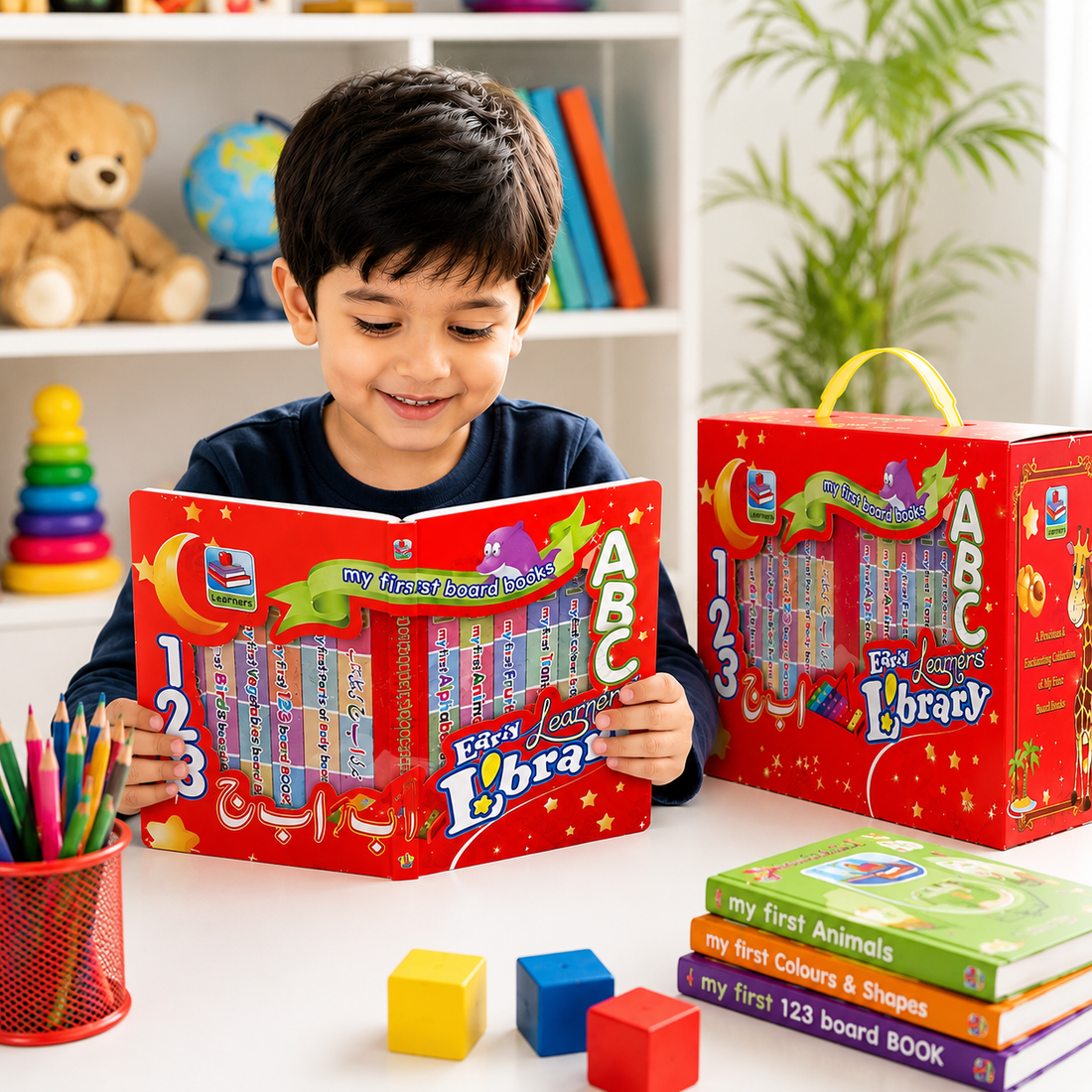 abc 123 board books library for toddlers and kids