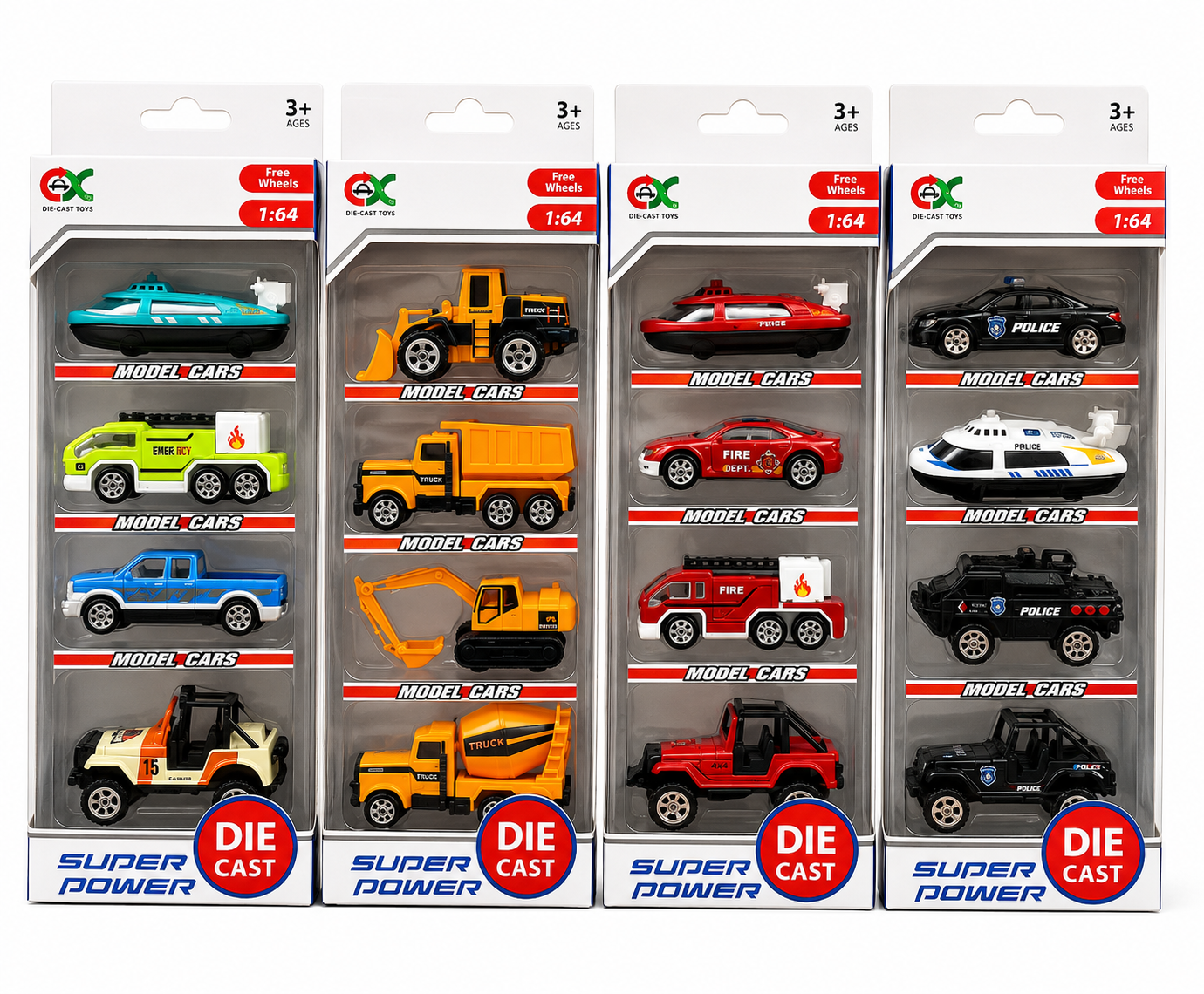 Die-Cast Model Vehicle Set (1 Pack)