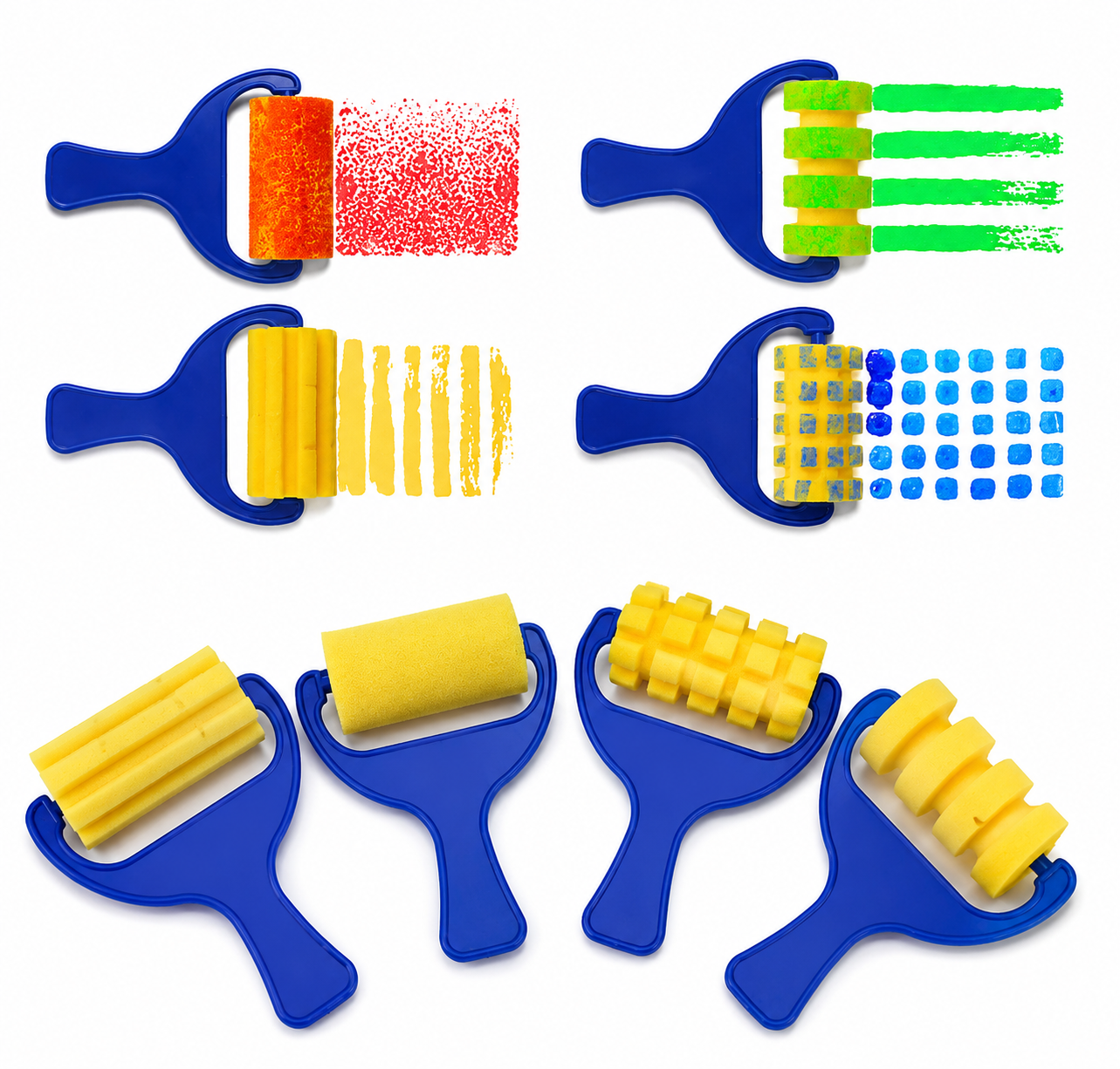 Kids Pattern Paint Roller Set