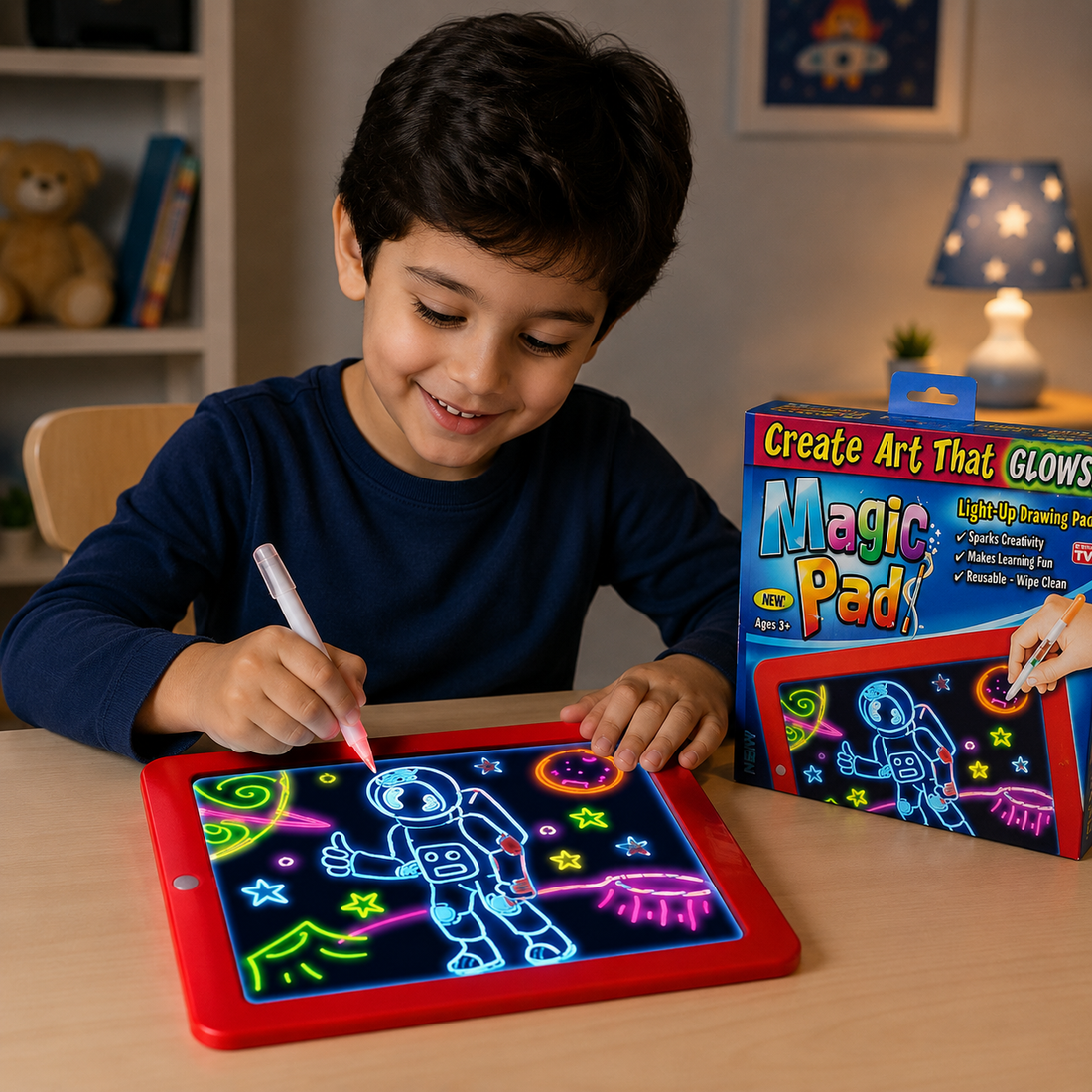 Magic LED Drawing Pad for Kids