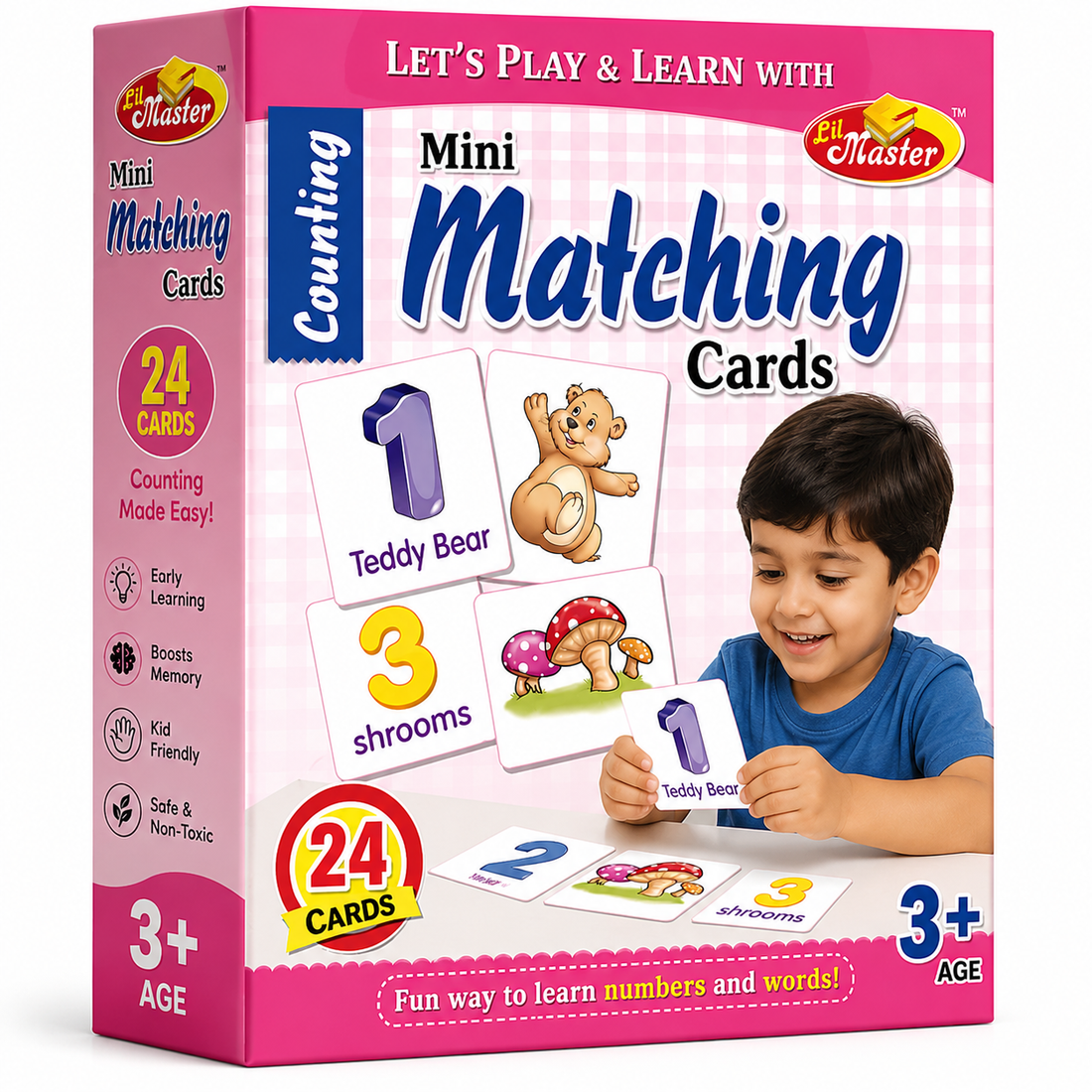 Mini Counting Matching Cards - 24 Cards