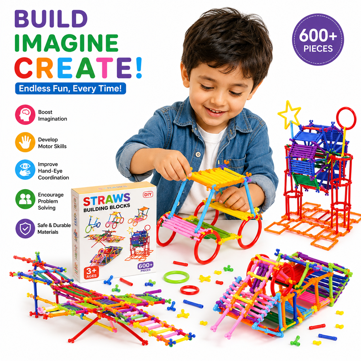 Creative Building Sticks Construction Set