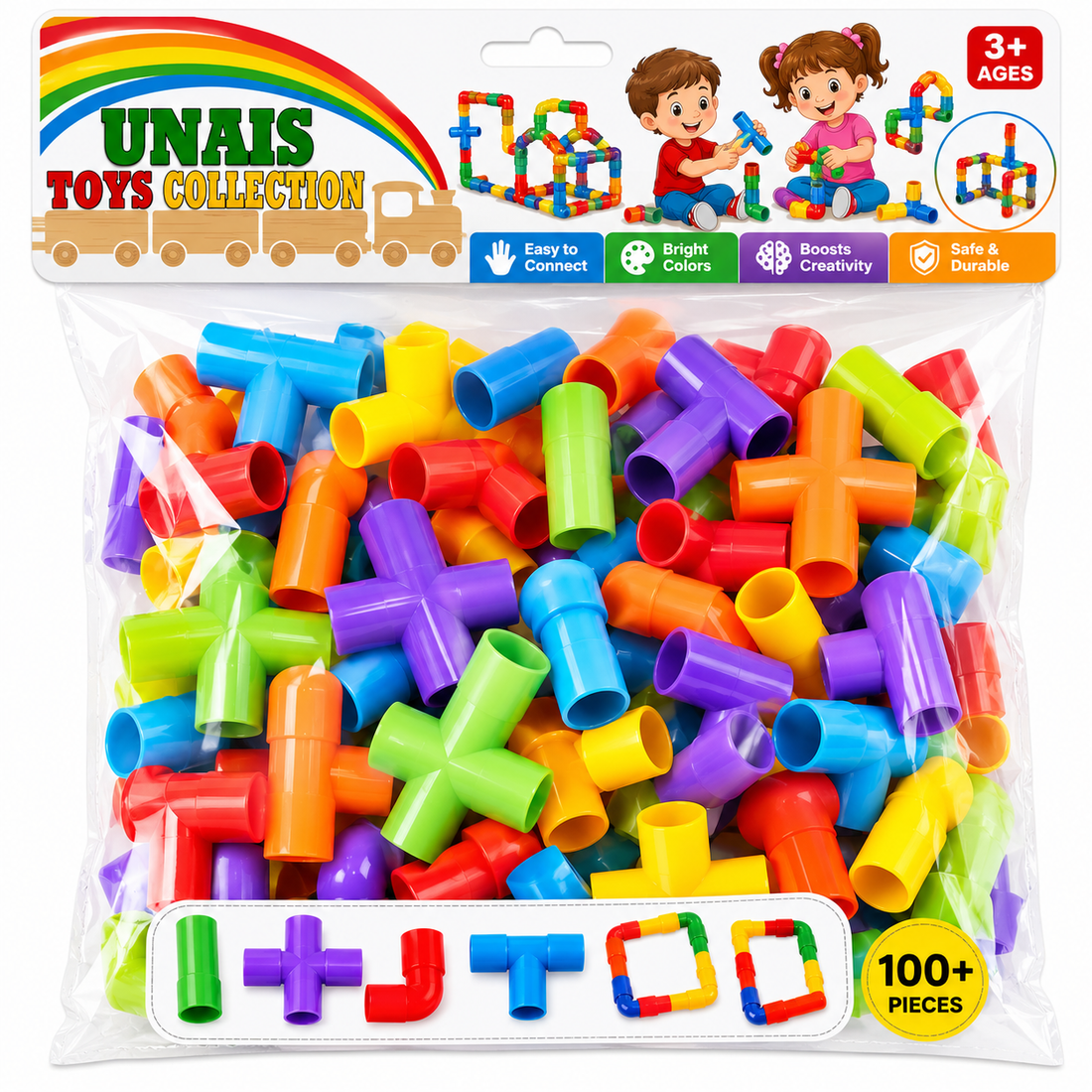 Creative Pipe Building Blocks Set