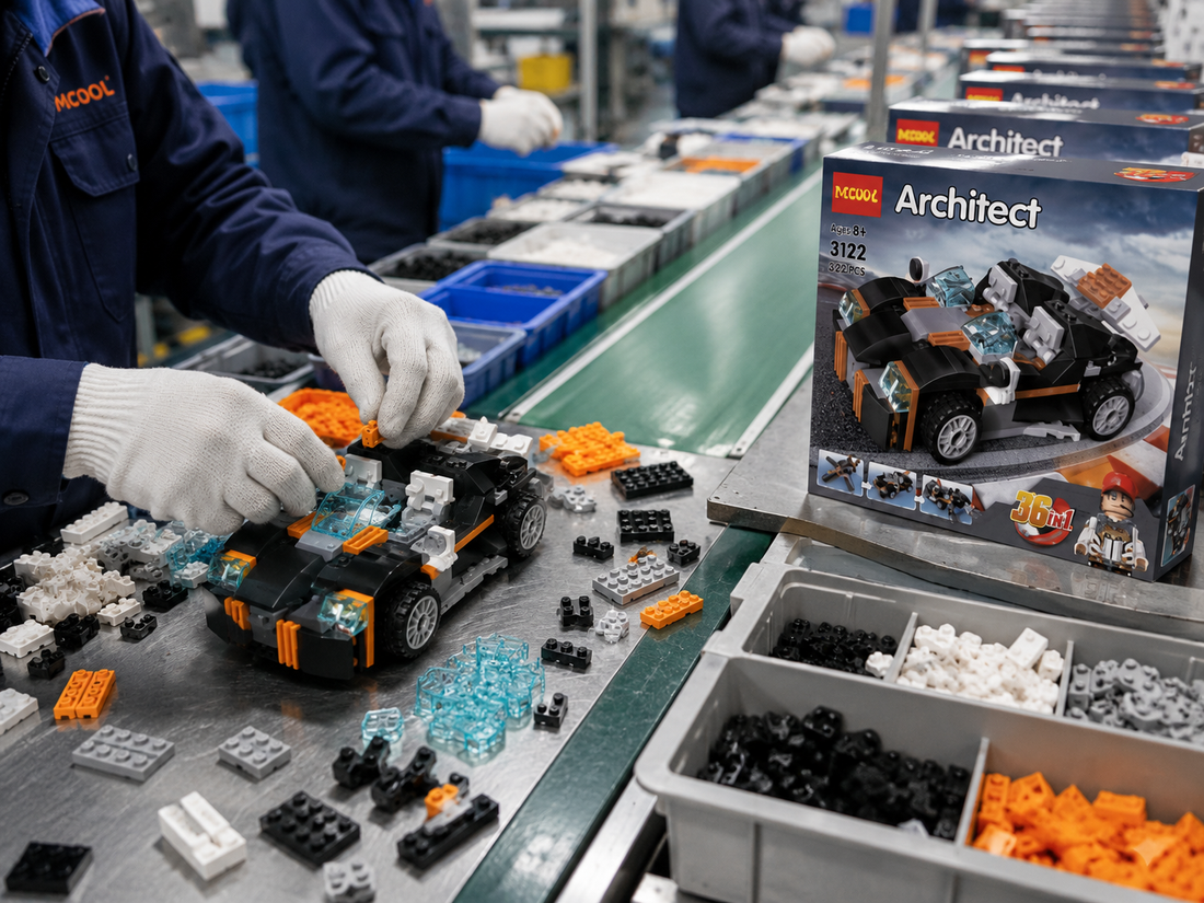 Architect 3 in 1 Building Blocks Car Toy Set