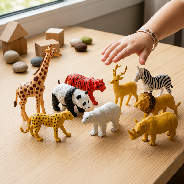 Animal World Safari Figures Set – 8 Wild Animals