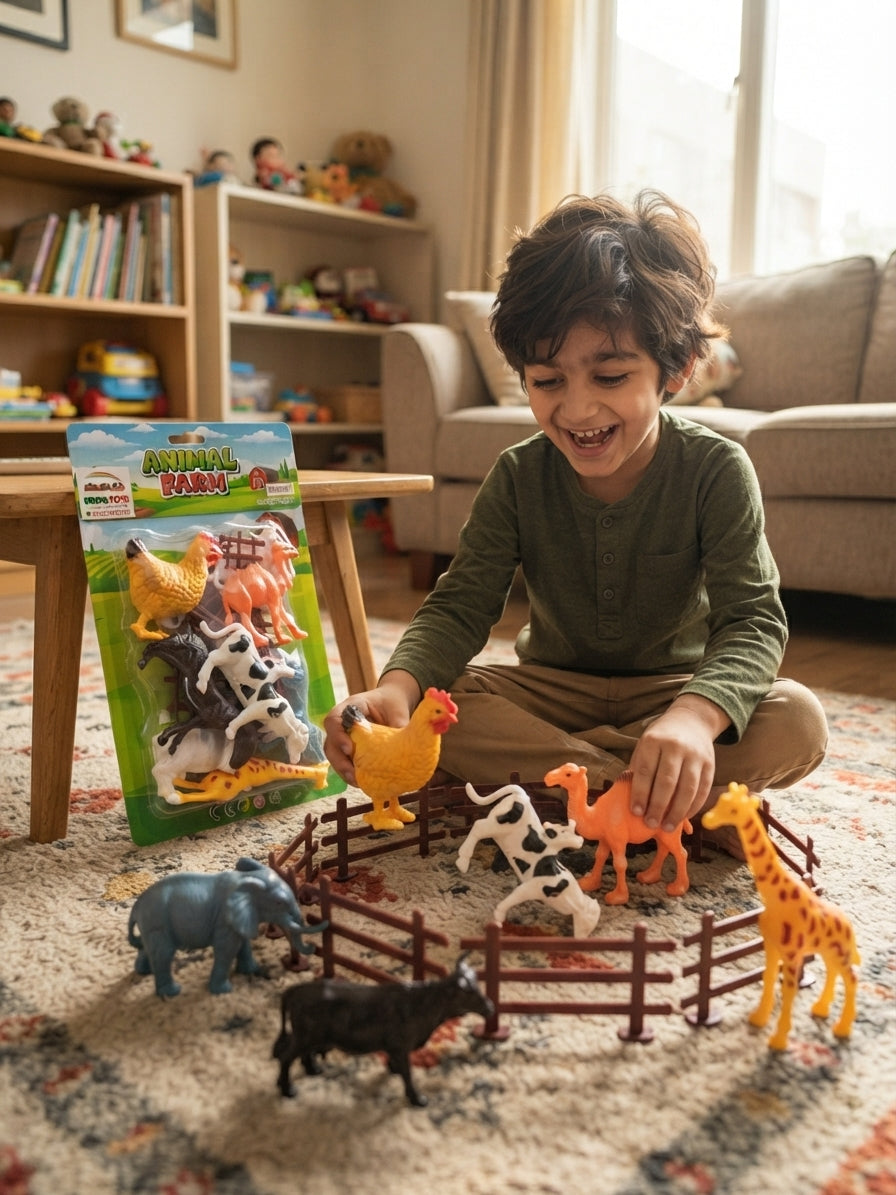 Animal Farm Figures Playset for Kids