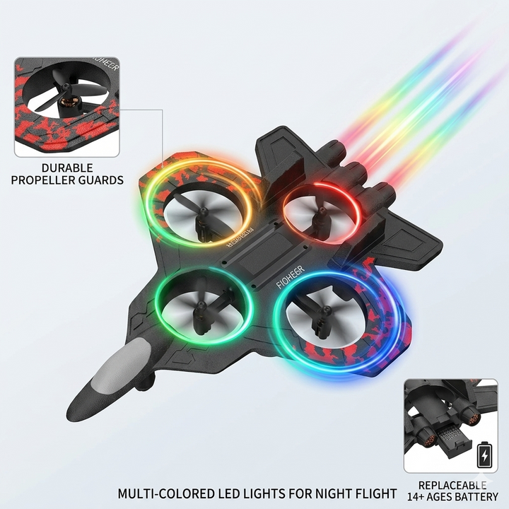 Figheer S1 RC Fighter Plane Drone for Kids Fun Toy