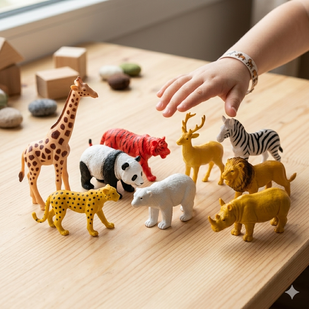 Animal World Safari Figures Set – 8 Wild Animals