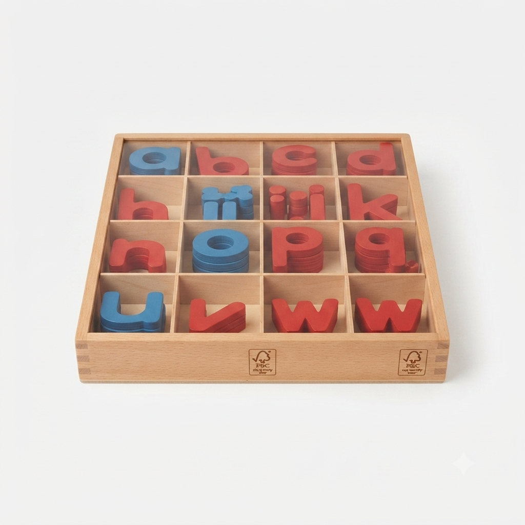 Montessori Wooden Alphabet Letters Set