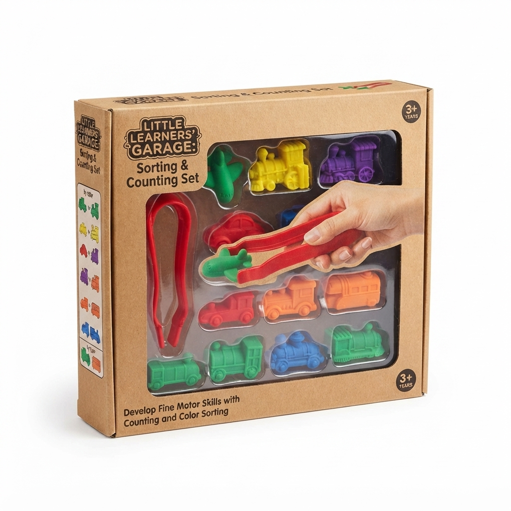 kids fine motor sorting toys with jumbo tweezers