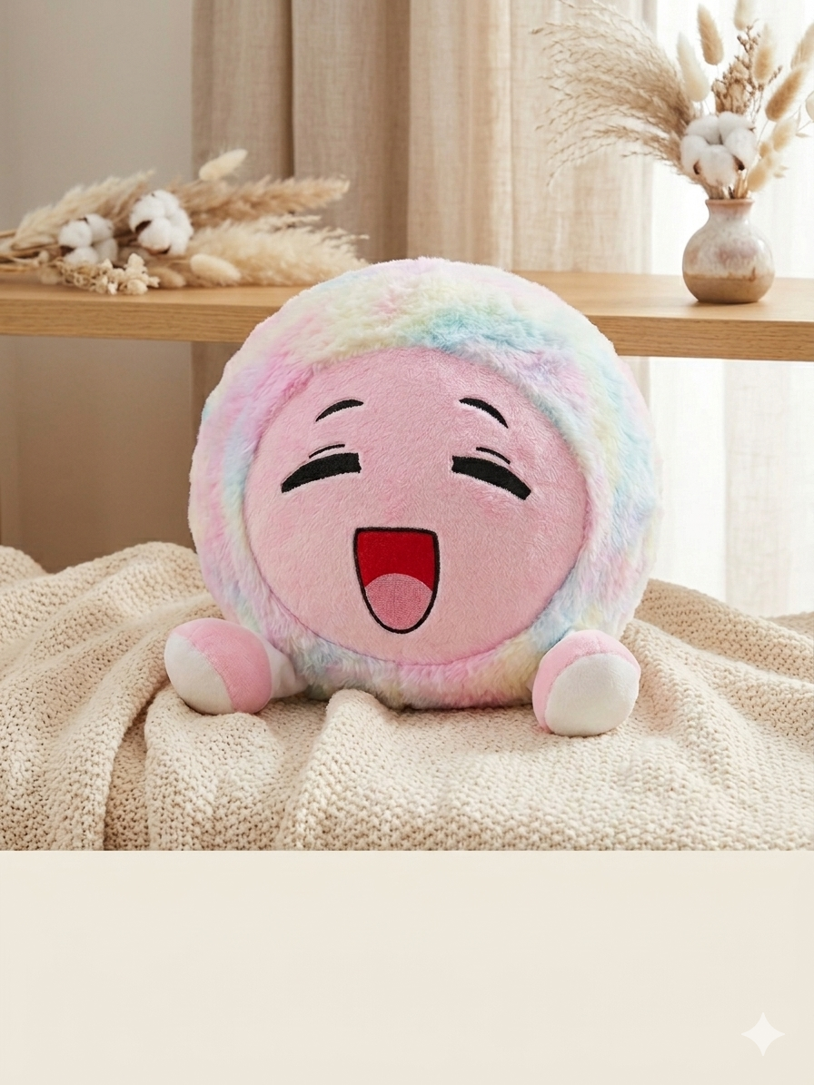 Rainbow Smiley Plush Cushion Soft Kids Toy Pillow