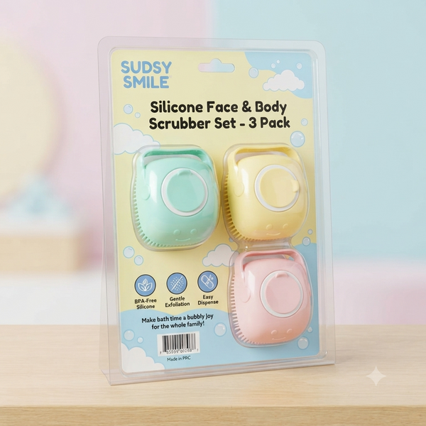 2-in-1 Silicone Bath & Soap Dispenser Brush