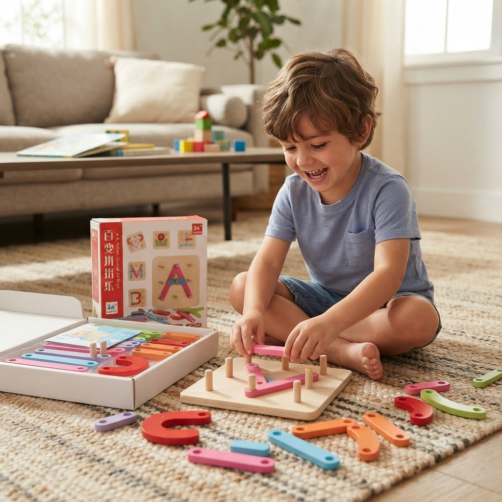 Wooden Educational Shape Puzzle Toy