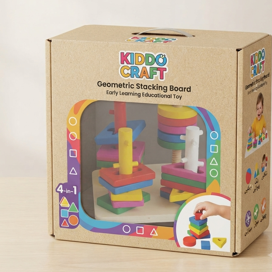 Montessori Wooden Shape Sorter Puzzle