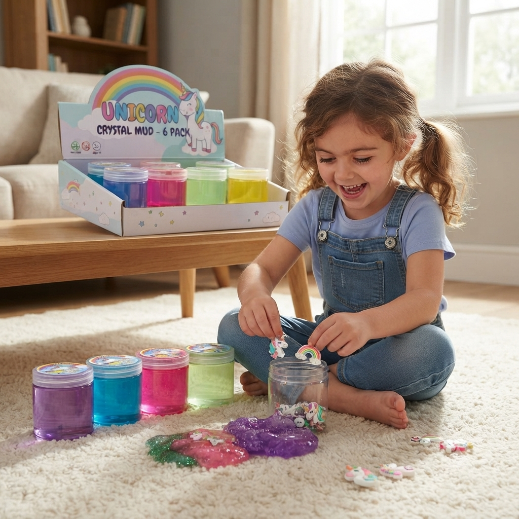 Unicorn Crystal Slime Toy for Kids