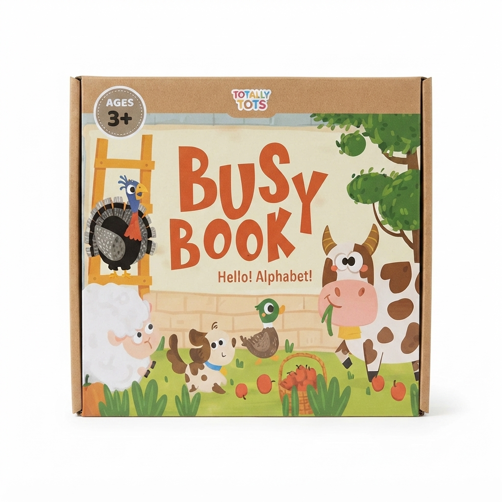 kids busy book alphabet learning activity book