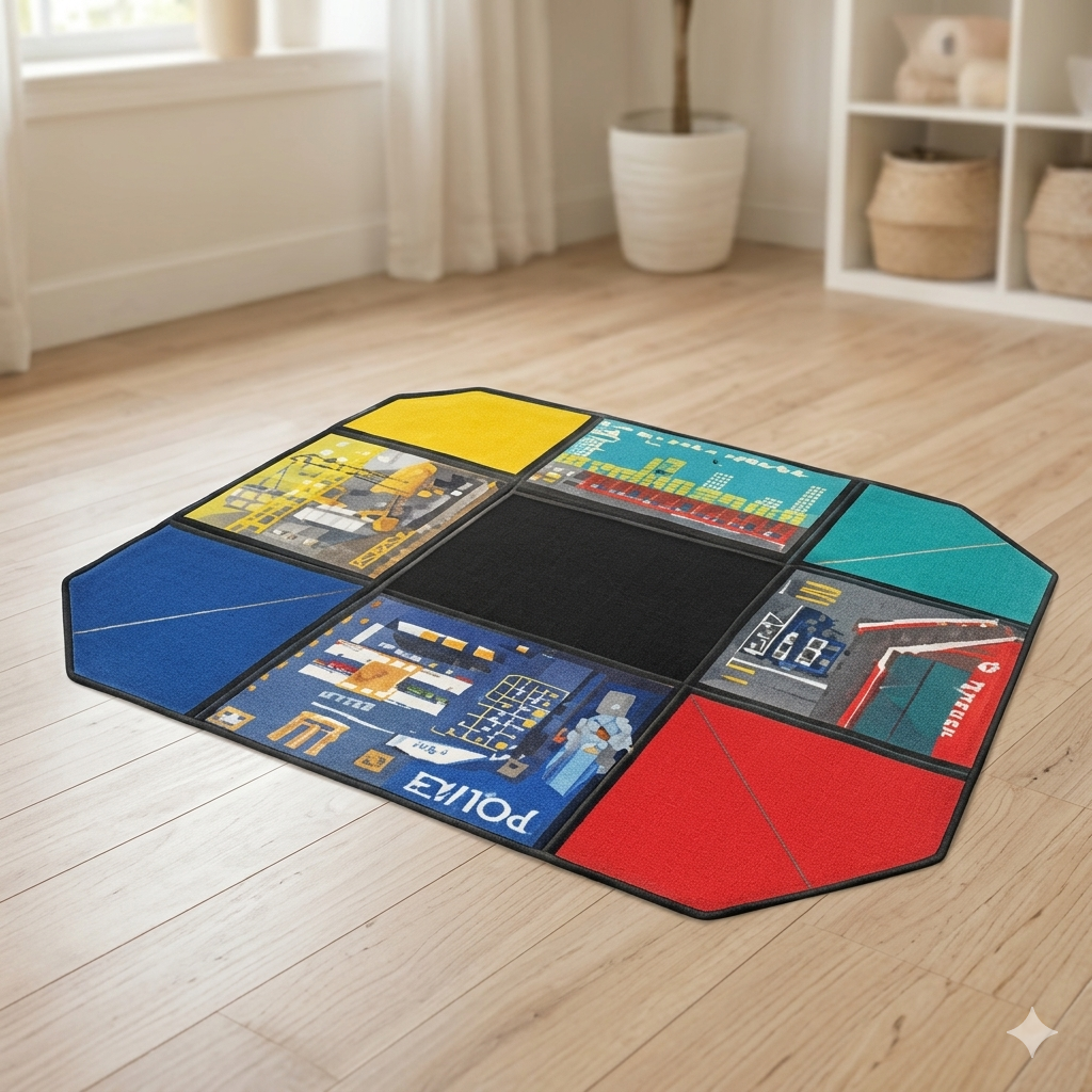 2-in-1 Storage Game Blanket Play Mat for Kids Toys