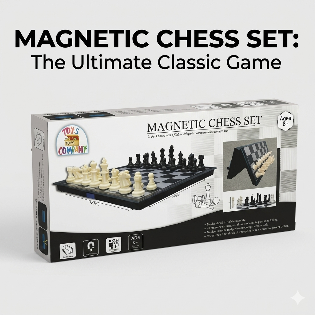 ♟️ Master the Game with the 12.5" Magnetic Chess Set!