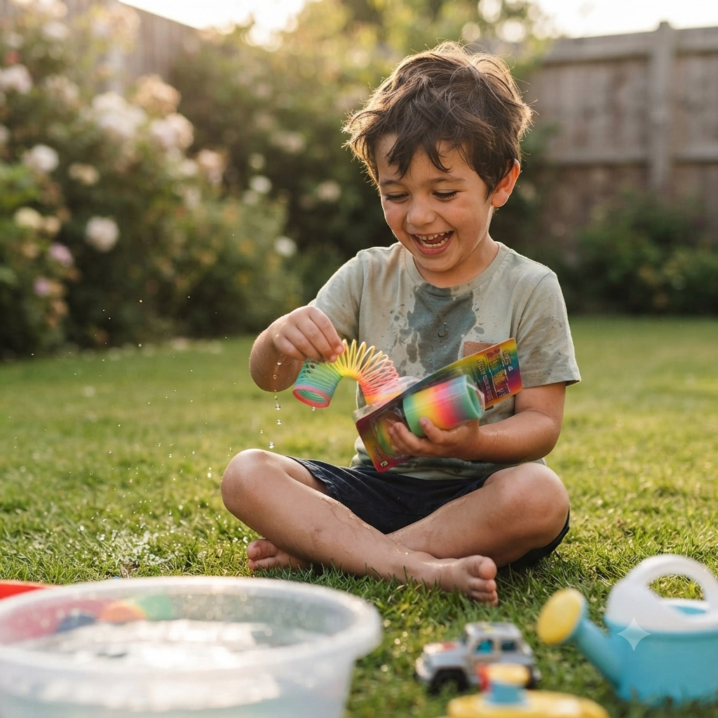Rainbow Magic Spring Toy Stretchy Slinky for Kids