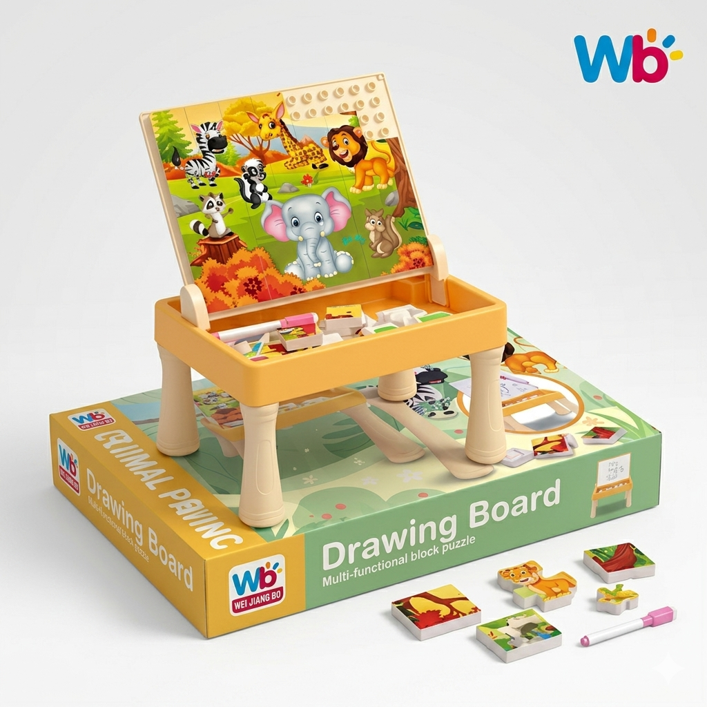 Animal Paradise Drawing Board Learning Toy for Kids