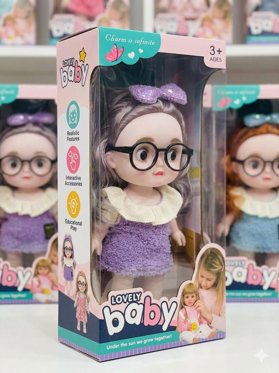 Lovely Baby Fashion Doll Toy for Kids 3+ Age