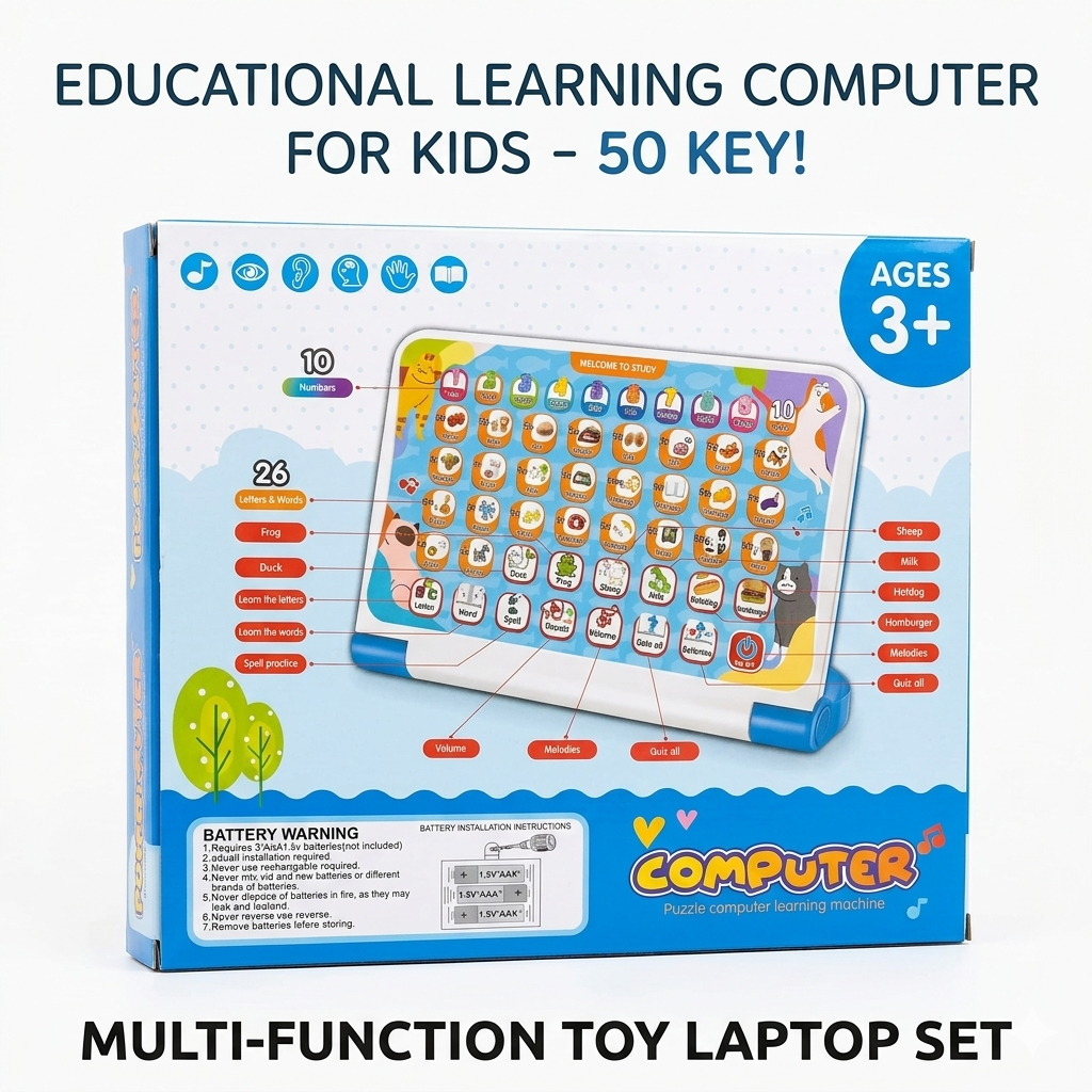 ids Educational Learning Tablet 50 Keys Quiz Toy