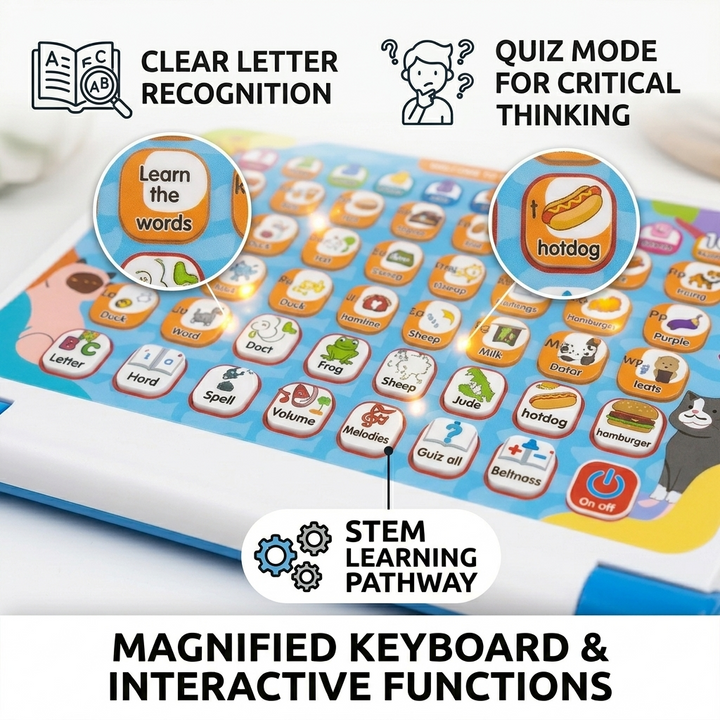 ids Educational Learning Tablet 50 Keys Quiz Toy