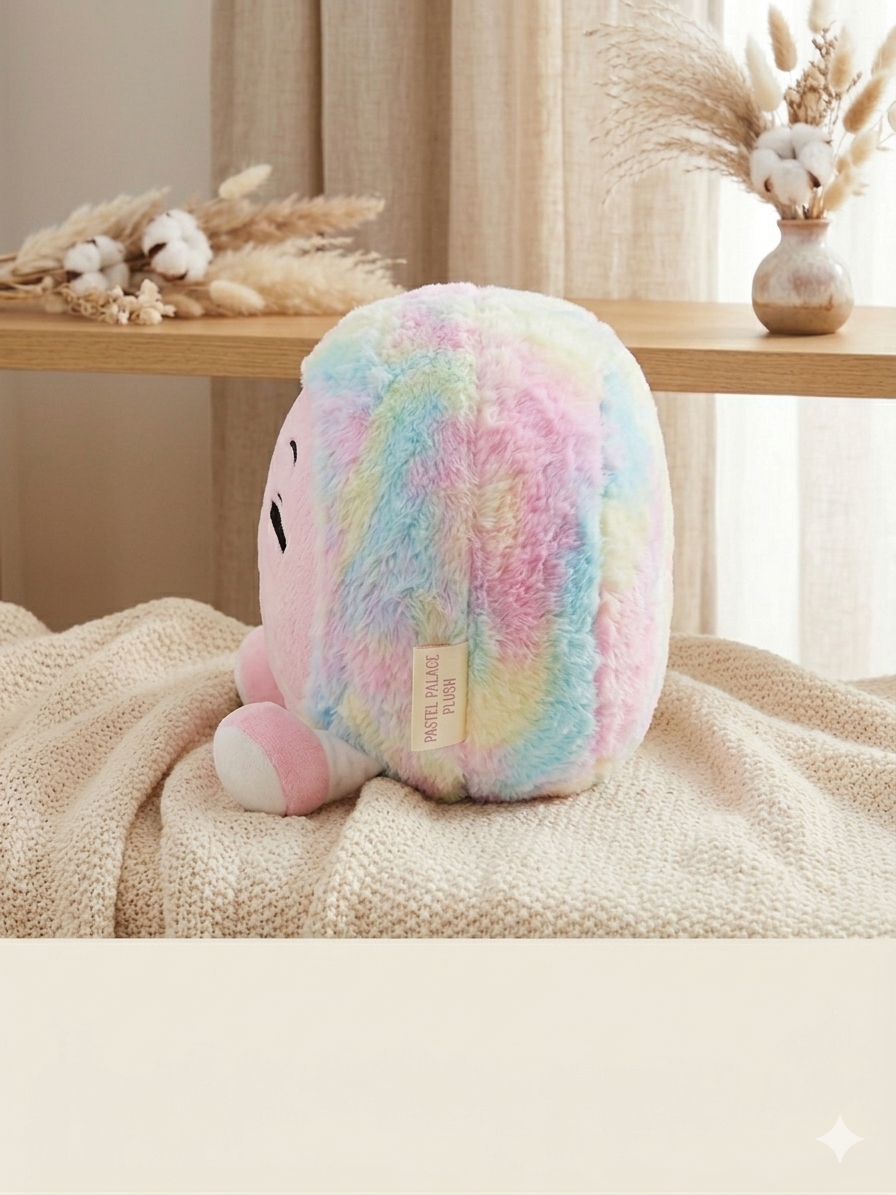 Rainbow Smiley Plush Cushion Soft Kids Toy Pillow