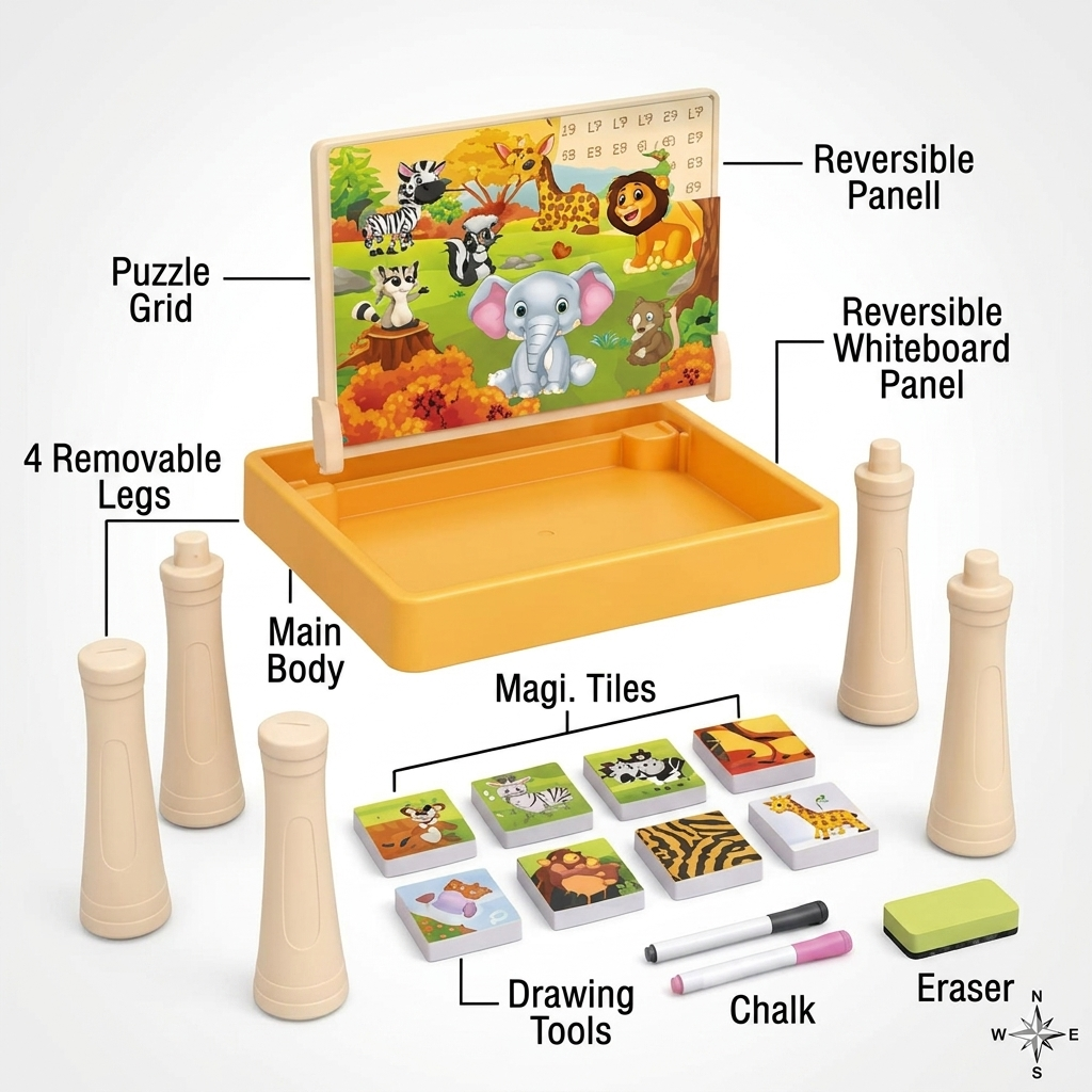 Animal Paradise Drawing Board Learning Toy for Kids