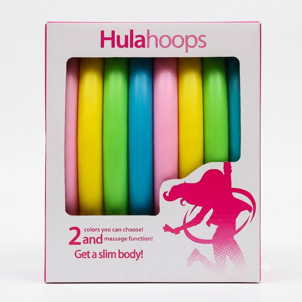 Adjustable fitness massage hula hoop for adults and kids