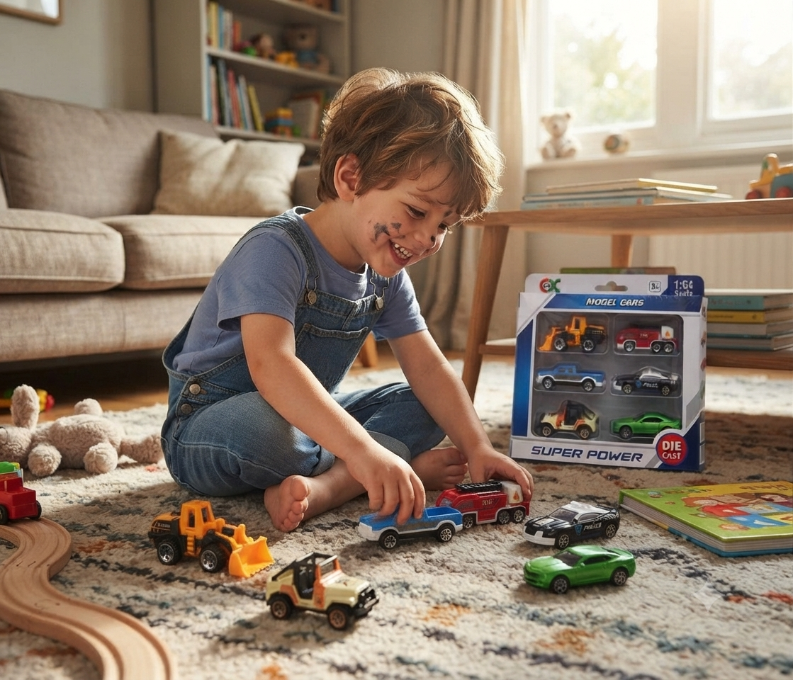 Die-Cast Model Vehicle Set (1 Pack)