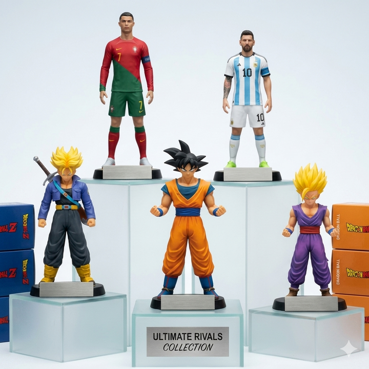 Football & Anime Action Figure Collection Set Kids Toy