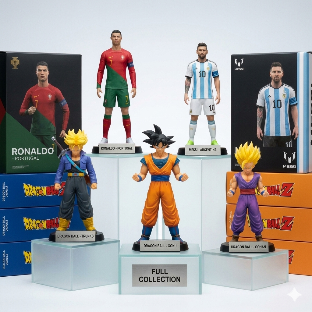 Football & Anime Action Figure Collection Set Kids Toy