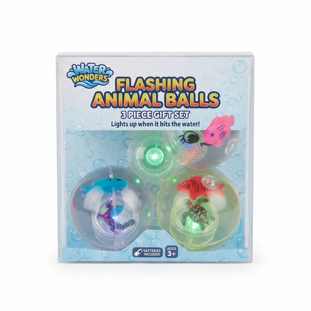 led flashing ocean animal bouncy ball for kids